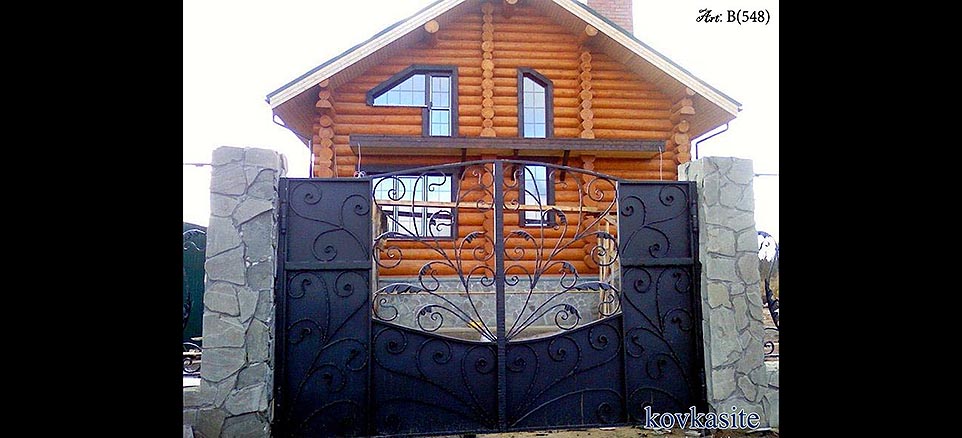 кованые ворота на заказ в москве №40